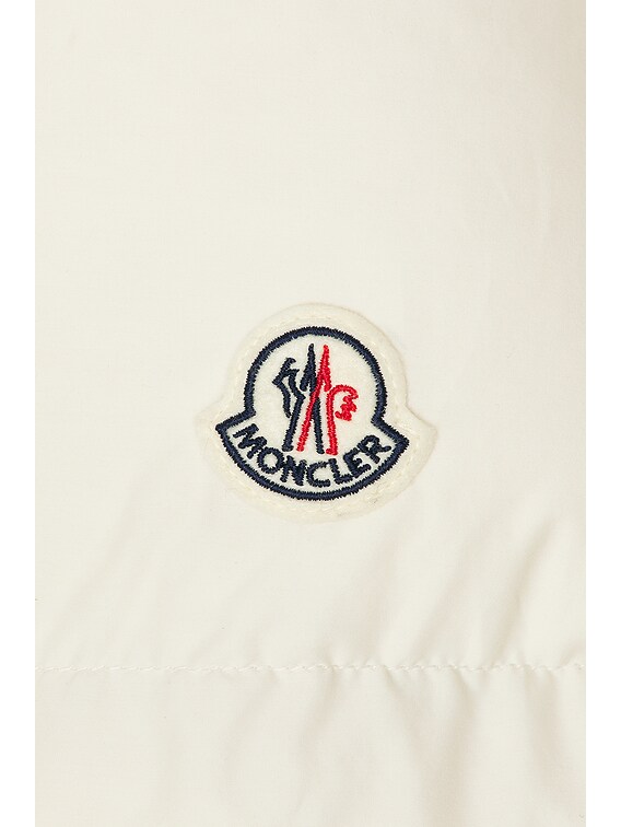 Moncler Blain Long Coat in White | FWRD