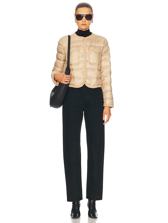 25SS MONCLER Gencay ベージュ Moncler Gencay Braided Down Jacket | Neiman Marcus