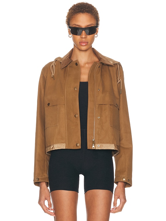 Moncler Aconitum Jacket in Open Brown | FWRD