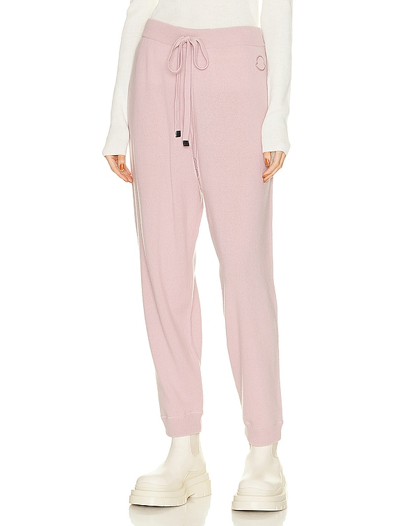 Moncler Cashmere Knit Pant in Pink | FWRD