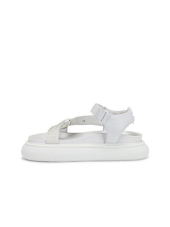 Moncler Catura Sandal in White | FWRD