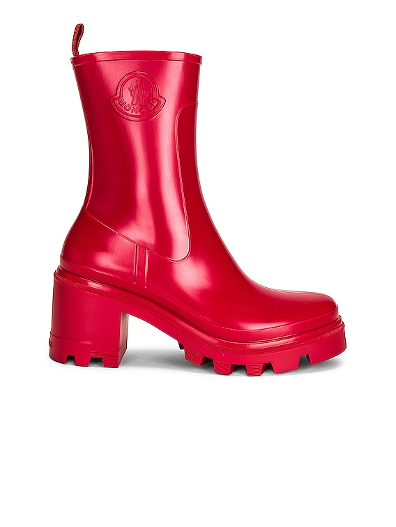 Moncler Loftgrip Rain Boot in Red | FWRD Moncler Loftgrip Rain Boot in Red | FWRD