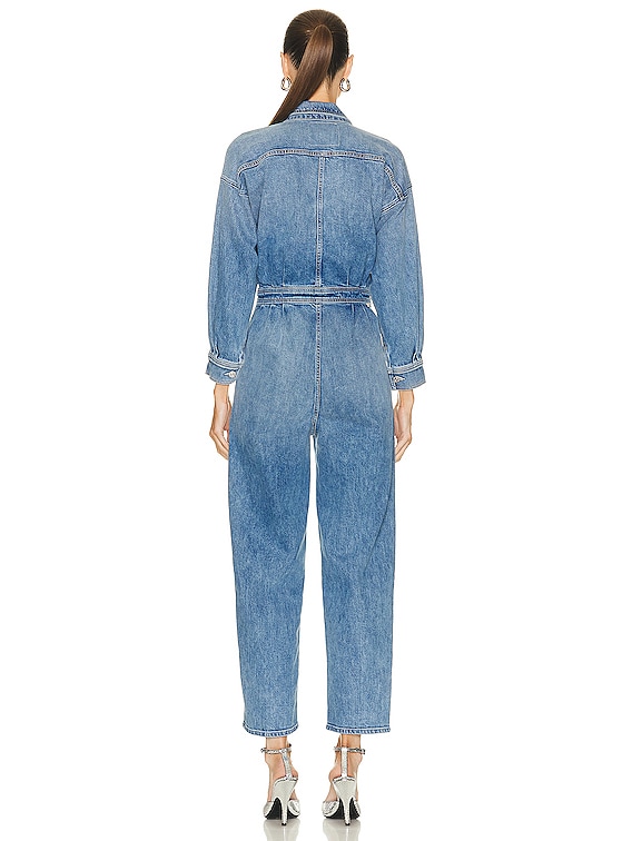 Perla Pleated Jumpsuit in Periwinkle Blue - ShopperBoard