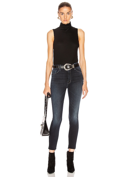 MOTHER The High Waisted Looker Ankle Fray in Last Call | FWRD