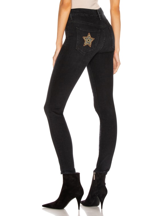 MOTHER High Waisted Looker in Blackbird 