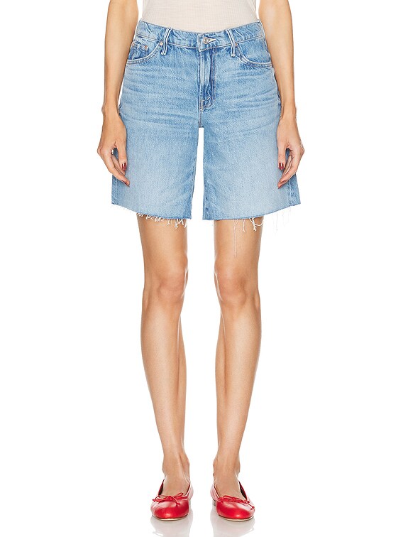 MOTHER The Down Low Undercover Short Fray in Material Girl | FWRD