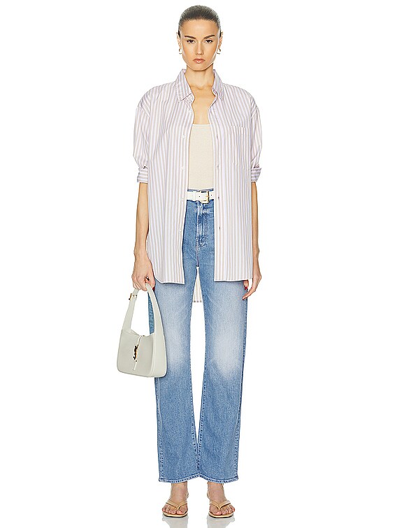 マザーシリーズ(15) MOTHER The Ditcher Zip Flood Jeans in Love On The Beat | FWRD