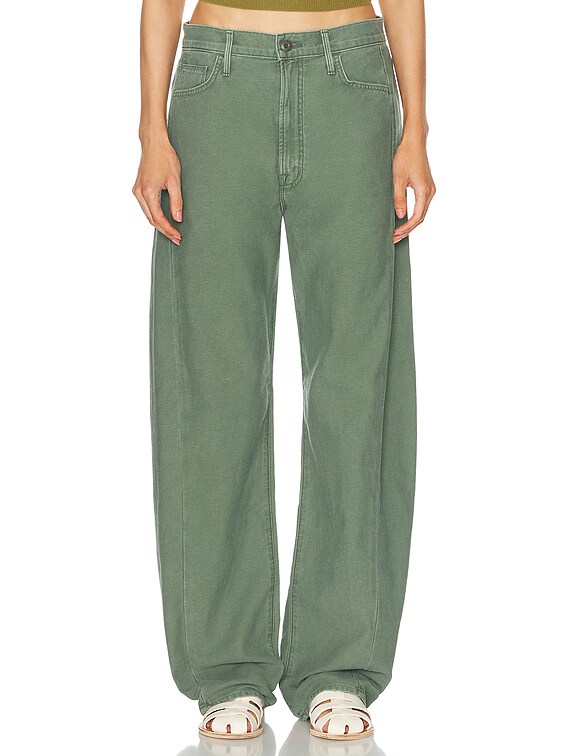 AL MERRICK High5 正規品PUオリーブグリーン MOTHER The Full-Pipe Skimp Jeans in Roger That | FWRD