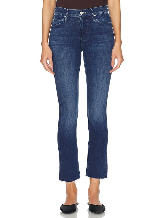 The Mid Rise Dazzler Ankle Fray Jeans
