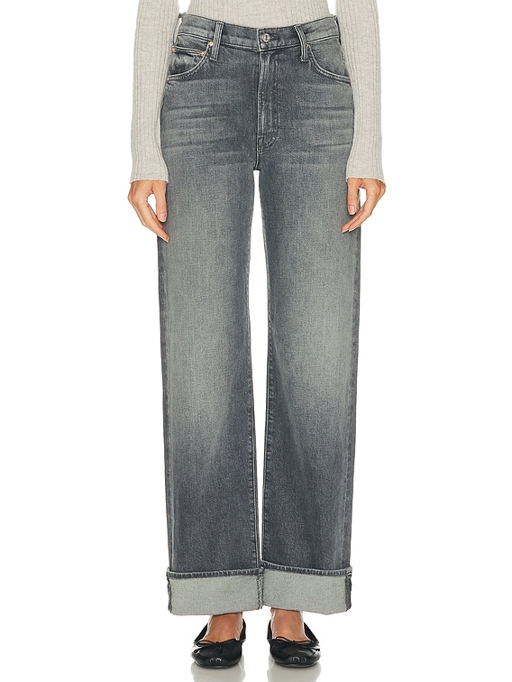 MOTHER The Dodger Skimp Cuff Jeans in Moshpit Memories | FWRD