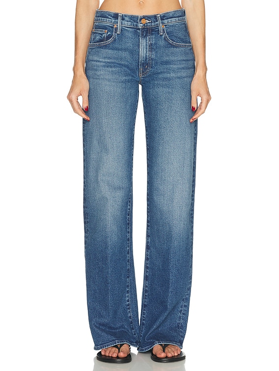 MOTHER The Mid Rise Lasso Heel Jeans in Knick Knack Paddy Whack | FWRD