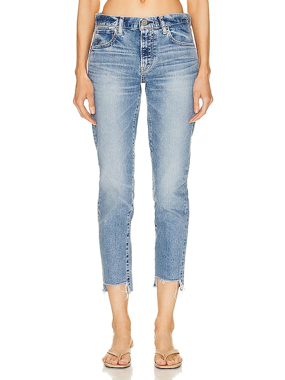 Moussy Vintage Blossom Skinny in Light Blue | FWRD