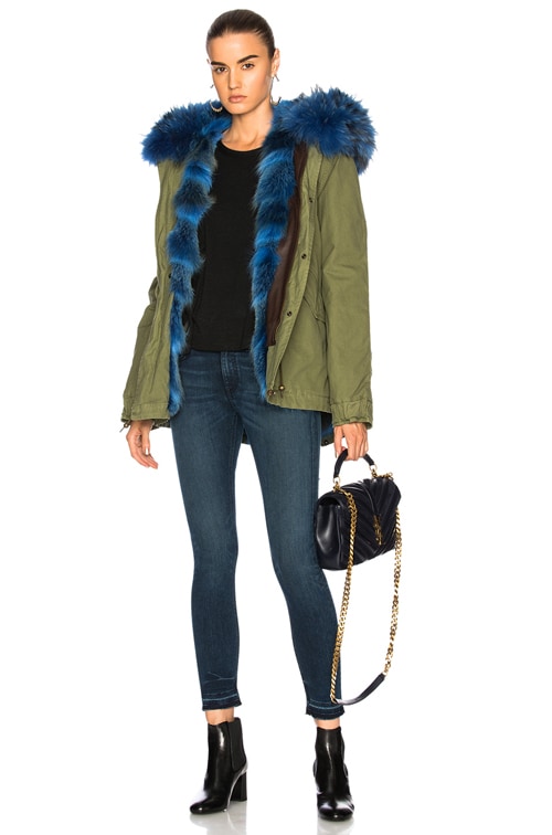 ジャケット・アウター Mr&Mrs Italy military mods Parker Mr & Mrs Italy Mini Army Parka Jacket With Coyote & Raccoon
