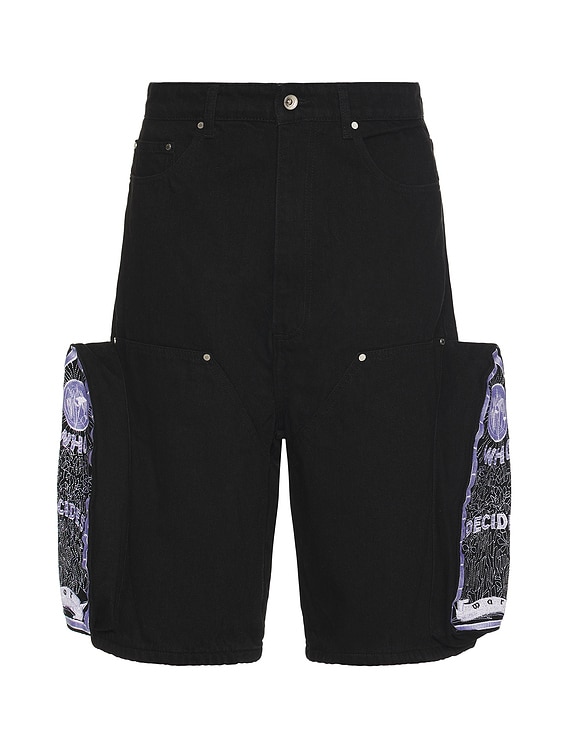 Side Embroidery Short