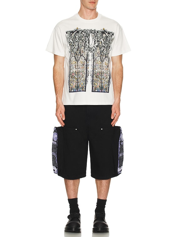 Side Embroidery Short