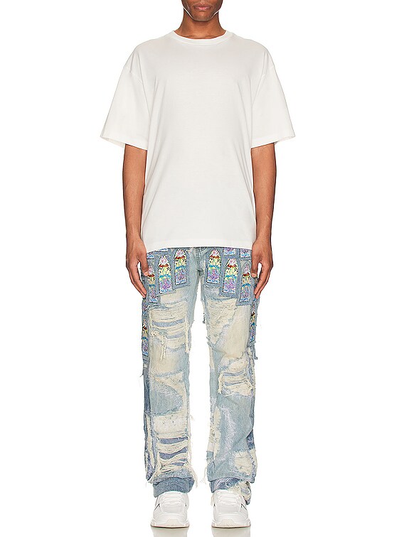 Who Decides War by Ev Bravado Coliseum Fusion Slim Denim Jean in