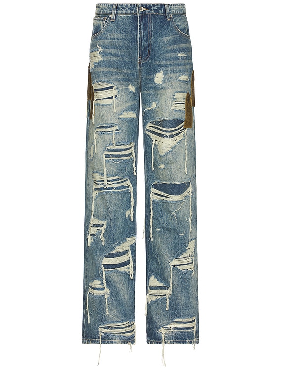 Side Patch Relaxation Denim