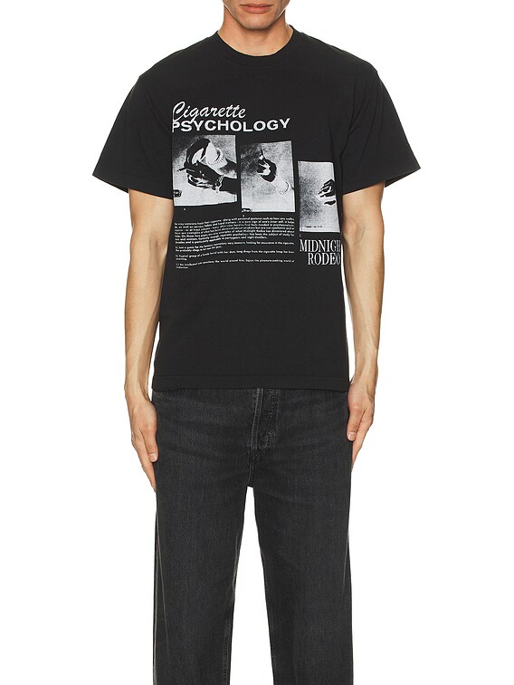 cigarette psychology shirt Midnight Rodeo Cigarette Psychology Tee in Vintage Black