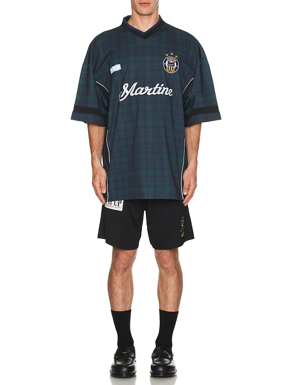 Martine Rose Football Shorts in Black | FWRD