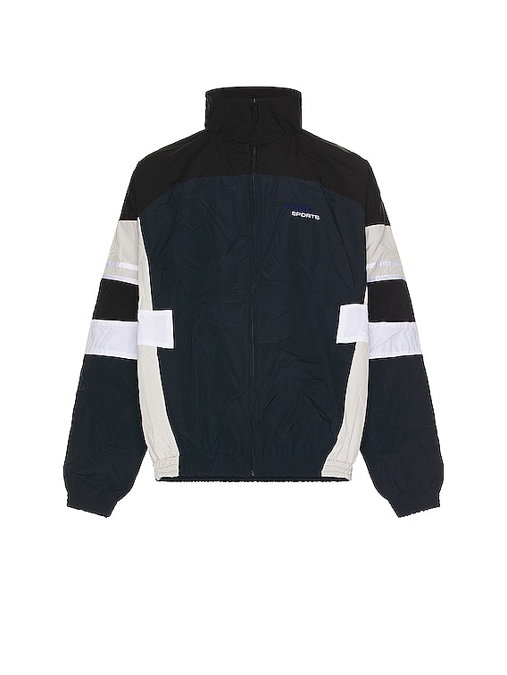 MARTINE ROSEマーティンローズ】CRUSHED TRACK JACKET IN NAVY