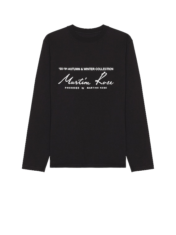 Martine Rose Classic L/s T-shirt in Black