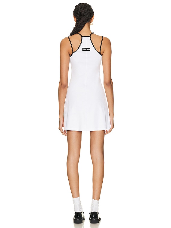 Marine Serre Tennis Court Mini Dress in White | FWRD