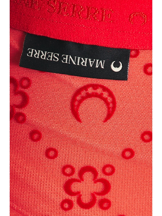 【関税込み】Marine Serre レッド Moonogram ショーツ Marine Serre Red Moonogram Bra Marine Serre
