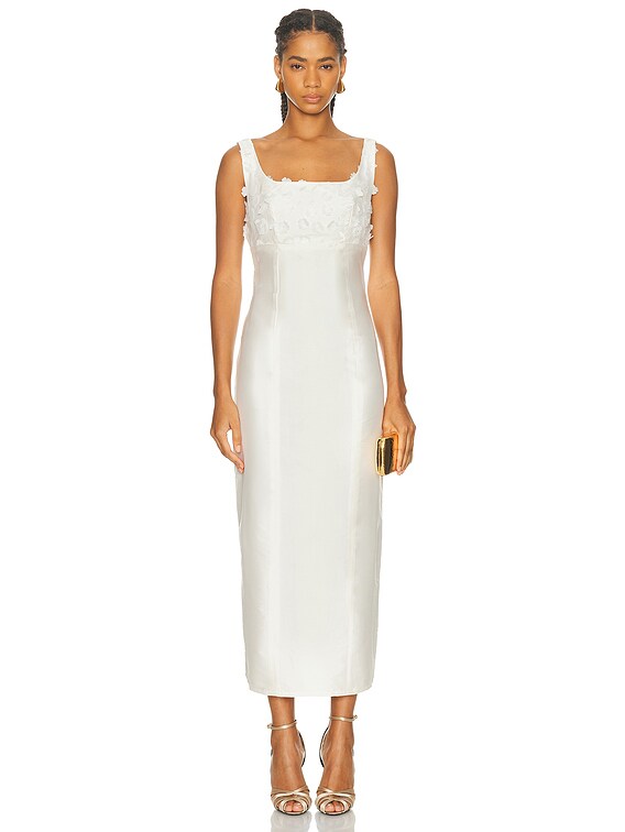 princess polly baby blue dress Shona Joy Dresses | Shona Joy M- La Lune Lon Sleeve Backless Mini Dress | Color: White | Size: 6 main image 0