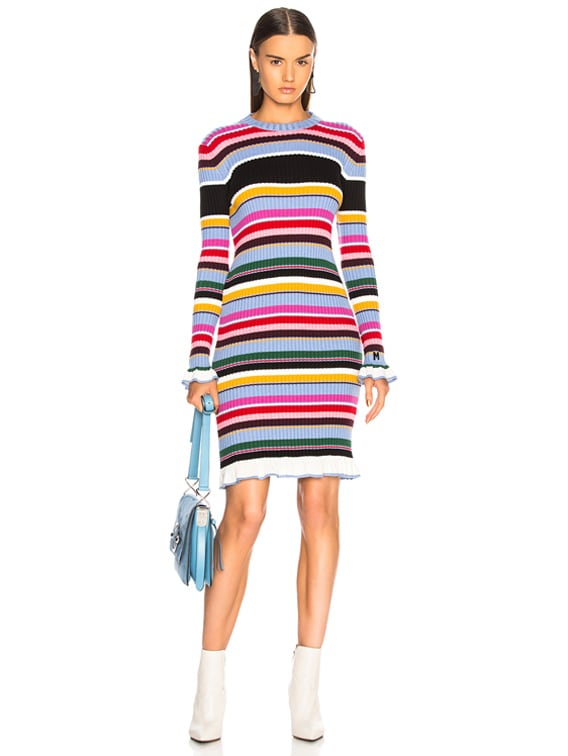 multicolor sweater dress