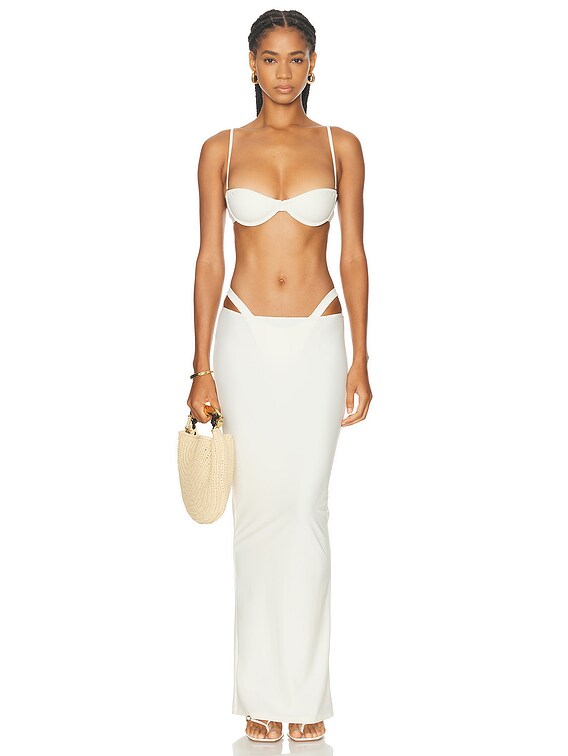 Melissa Simone Melinda Underwire Bikini Top in Vanilla | FWRD