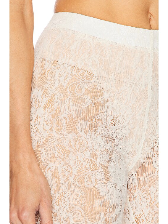 MARIANNA SENCHINA Decadence Biker Short in Milky Flower | FWRD