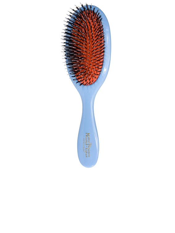 Mason Pearson Handy Bristle & Nylon Hairbrush in Blue | FWRD
