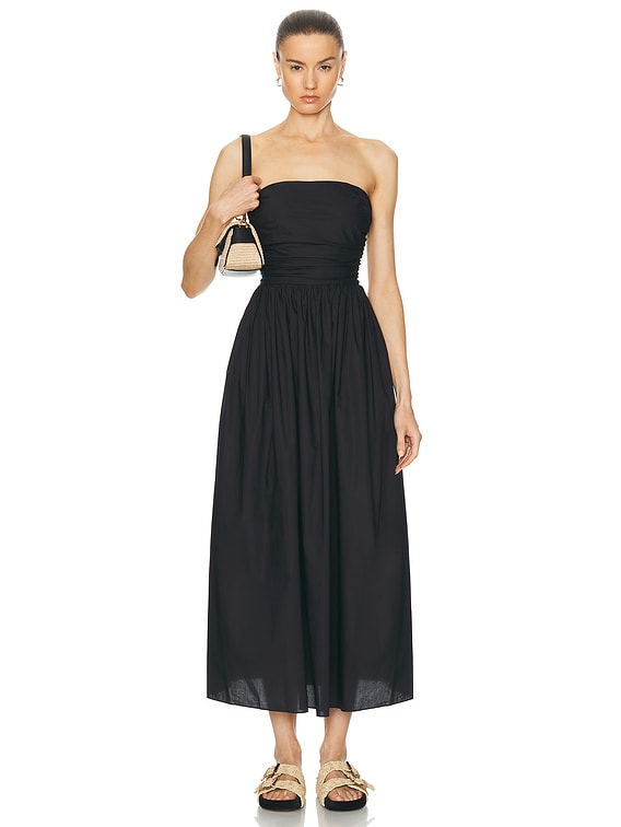 knee length dresses for ladies Milly Kait Strapless Lace Midi Dress main image 1