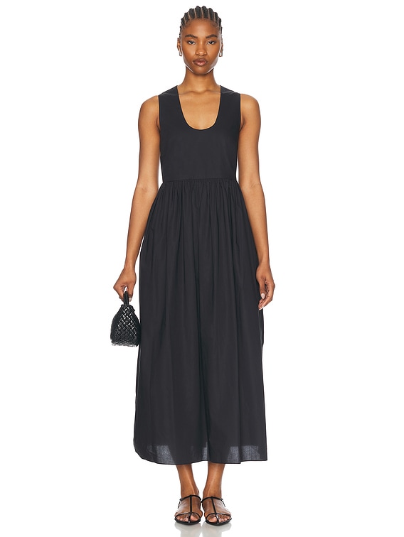 Matteau Deep U Sun Dress in Black | FWRD