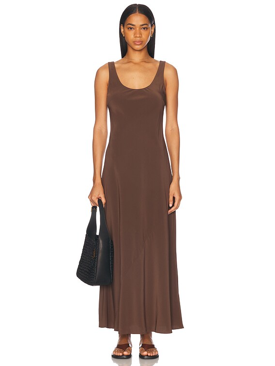Matteau Bias Tank Dress in Truffle | FWRD