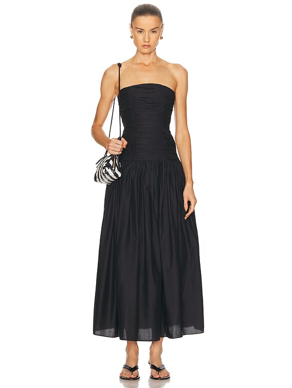 elegant french dresses Strapless Drop Waist Ball Gown – SANDY NOUR