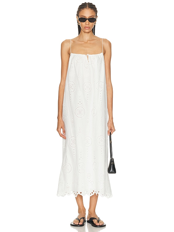 knee length dresses for ladies Cami Maxi Dress in Watercolor Floral – Rosie Assoulin