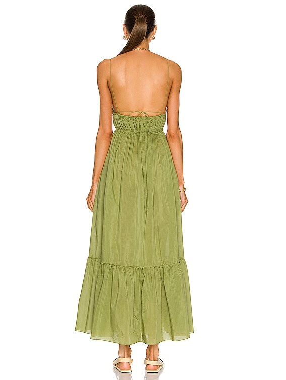 matteau green shirred maxi dress Dark Green Homecoming Dresses Open Back Cheap Short Prom Dresses – SheerGirl main image 1