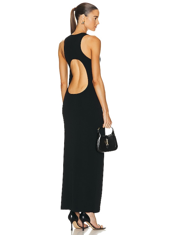 Matteau Open Back Knit Dress in Black | FWRD