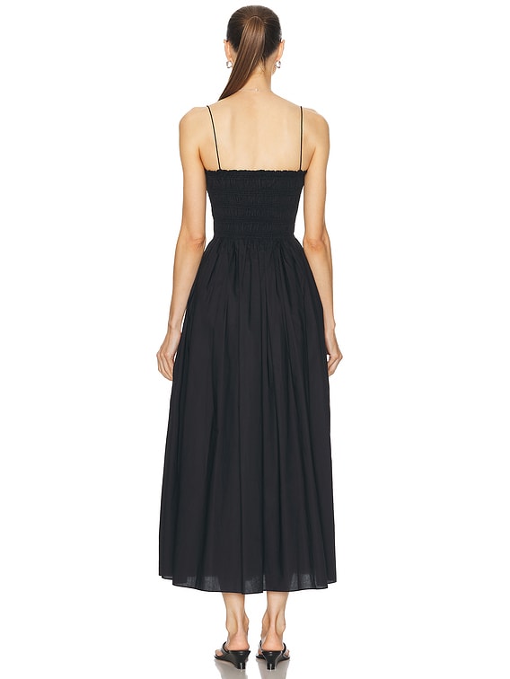 Matteau Shirred Bodice Dress in Black | FWRD