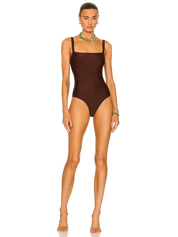 Matteau Square Swimsuit in Carob | FWRD