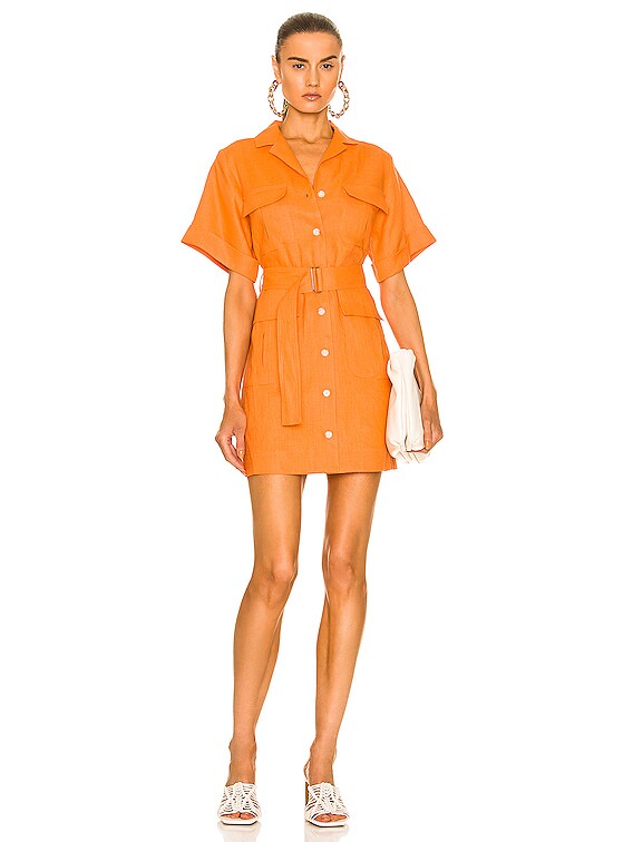 chinese dress ladies Women's Two Palms Linen Safari Dress in White – Tommy Bahama main image 0