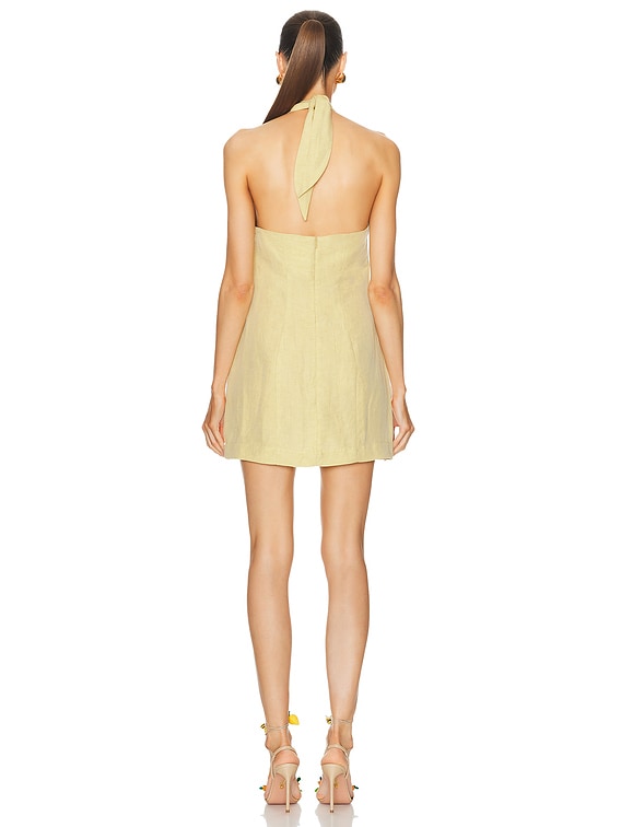 Knotted Halter Mini Dress