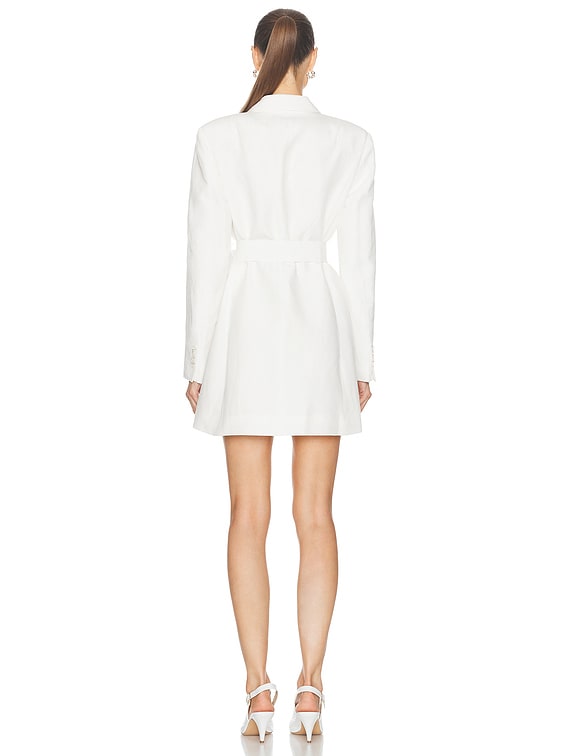 open lace back dress Oversized White Blazer House of Dagmar for Women