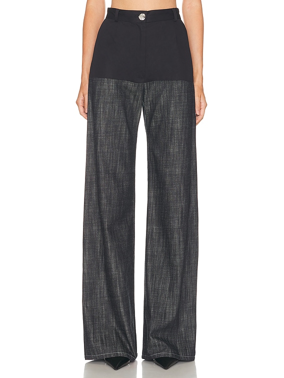 High Waist Combo Straight Leg
