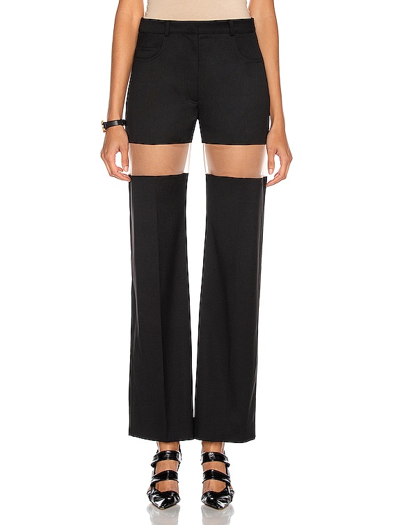 パンツ MUGLER Cut-out pants Black Black Cutout Trousers by Mugler on Sale