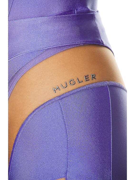Mugler Spiral Illusion Legging in Lilac & Nude 02