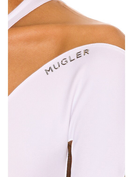 Mugler ボディスーツ - White & Nude | FWRD