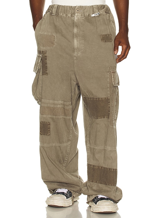 Maison MIHARA YASUHIRO Repair Cargo Trouser in Light Gray | FWRD