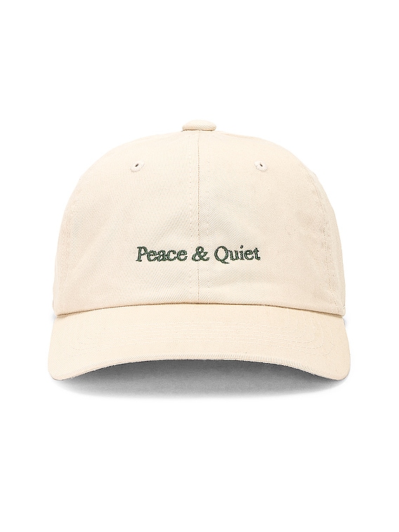 Museum of Peace and Quiet Classic Wordmark Dad Hat in Bone | FWRD